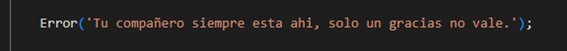 Error de "Tu compañero siempre está ahí"