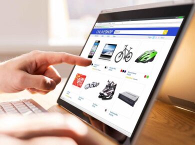 pantalla tablet con ecommerce